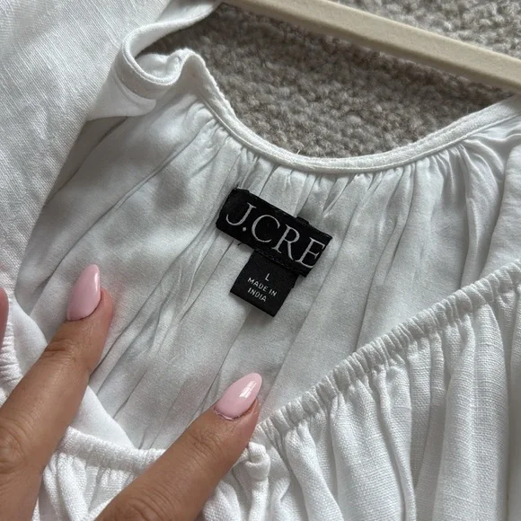 Jcrew white dress size L - Picture 4 of 4